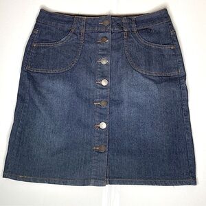 HYPE Denim Button-Up Skirt